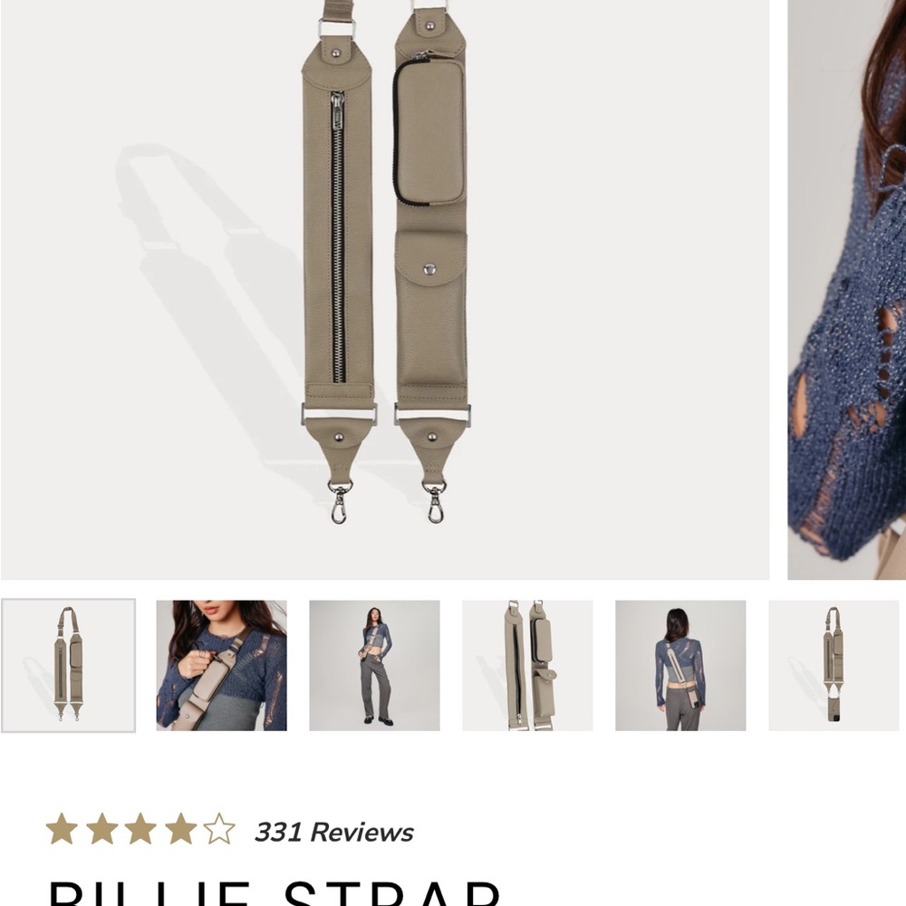 Bandolier Billie Strap in Taupe